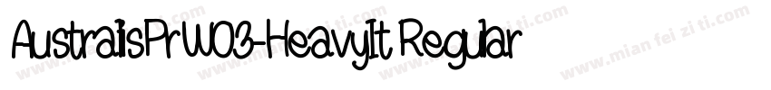 AustralisPrW03-HeavyIt Regular字体转换